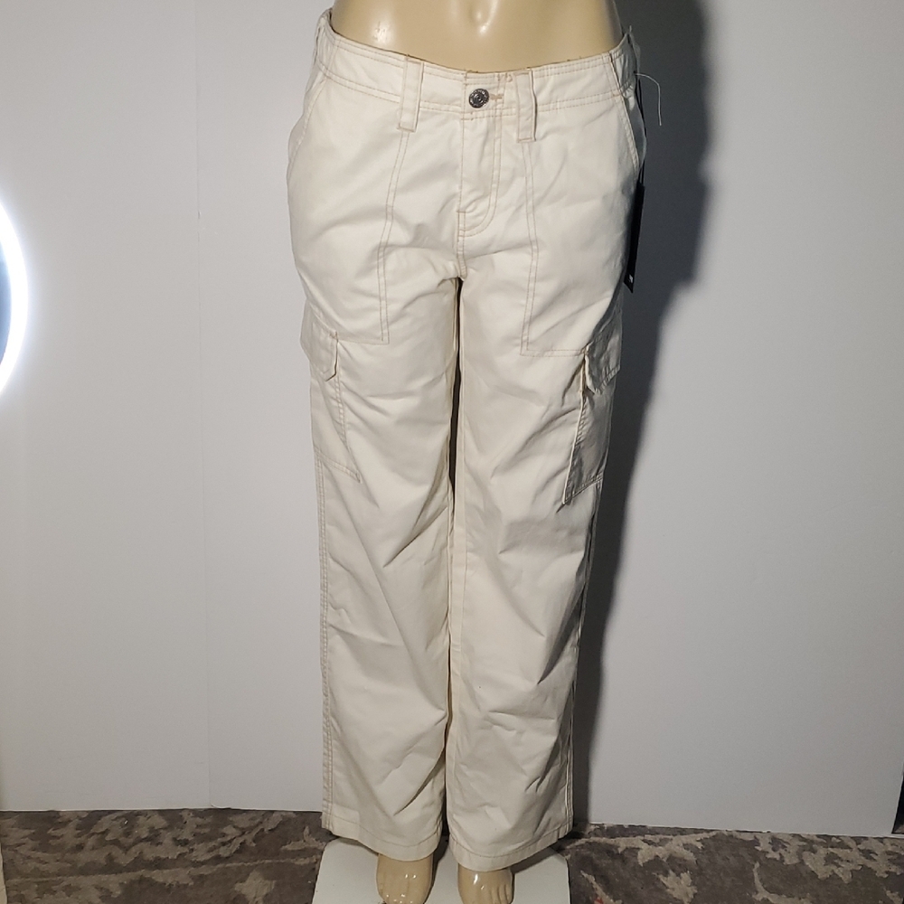 New Womens True Religion Military Cargo Pants Size 29 Cream - Picture 10 of 14